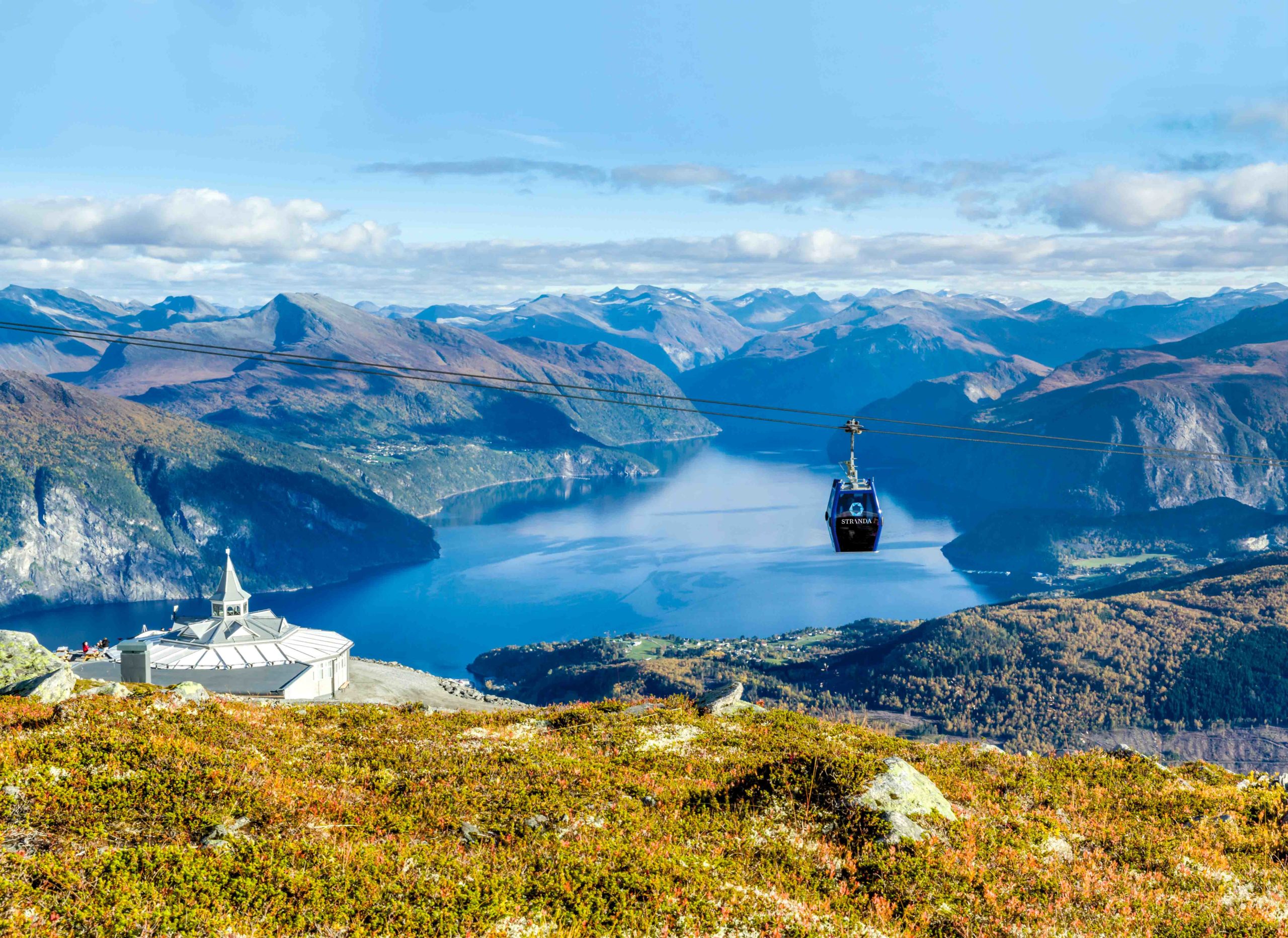 Summer Gondola up Stranda Mountain - Classic Norway Hotels