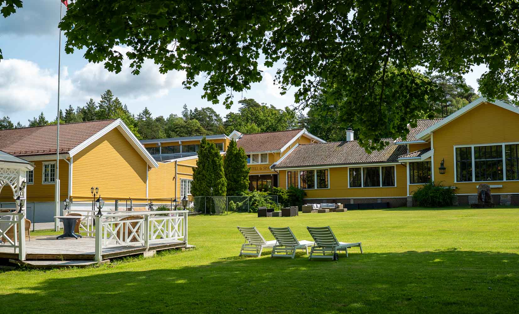 Hankø Hotell hage grilling konserter uteområde