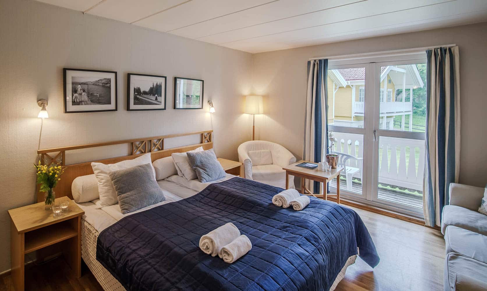 Hankø Hotell rom lys maritim stil