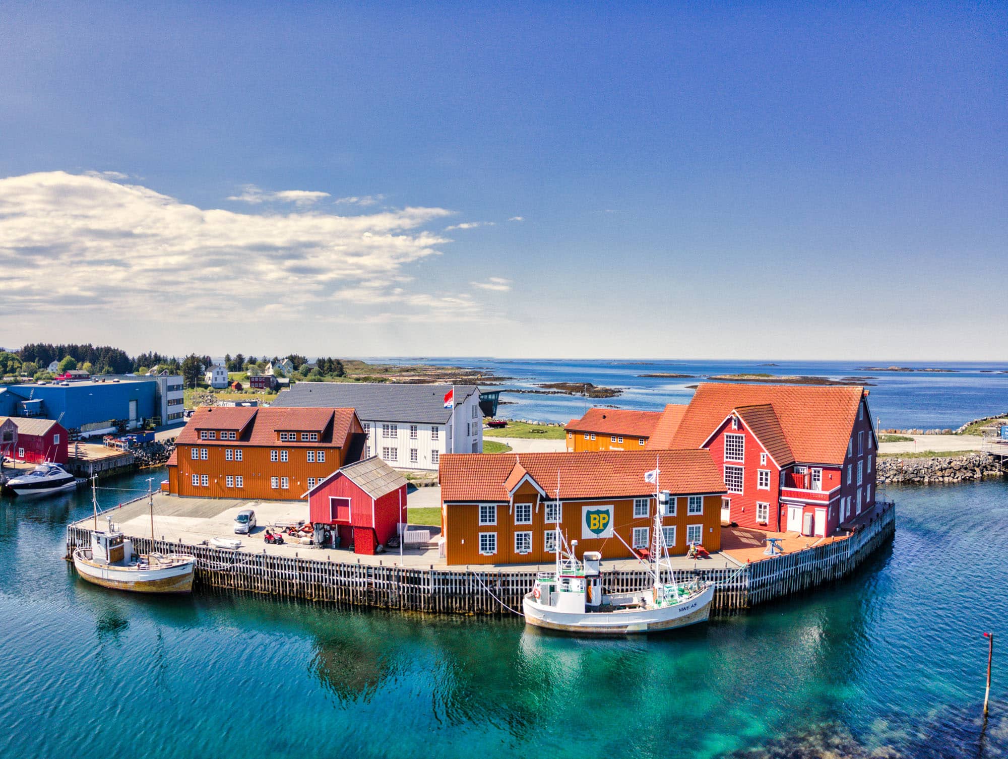 Finnøy Bryggehotell waterfront hotel on Finnøy, Norway