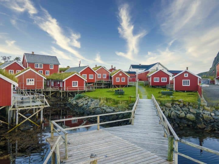 Reine Rorbu ved Reinefjorden