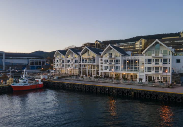 Molde Fjordhotel in the twilight hour - Northwestern Norway